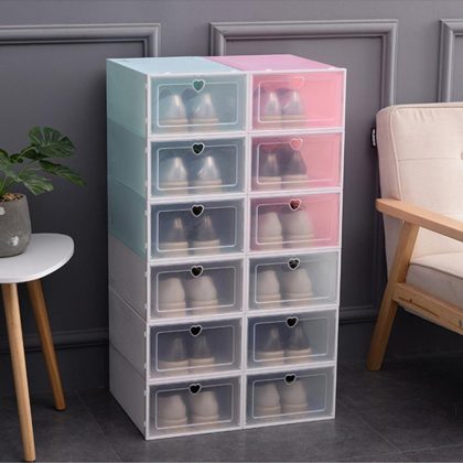 Flip Shoes Box Thickened Transparent Drawer Case Plastic Shoe Boxes